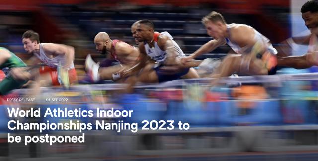 开云平台-南京室内田径世锦赛再度推迟 改至2025年3月举行